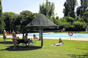 De a dalt a a baix i d’esquerra a dreta, l’aspecte ahir de les piscines de CN Lleida, Sícoris, CT Lleida i CT Urgell.