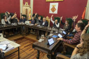 Imatge del ple de Cervera de dilluns, en el qual es va aprovar el pressupost del 2020.