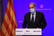 Quim Torra, en compareixença davant els mitjans