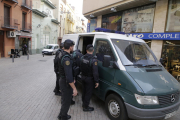 Imagen de la redada antidroga del miércoles en Lleida.