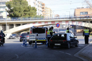 Imagen del control de alcoholemia que hizo el jueves la Guardia Urbana de Lleida. 