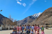 Alguns dels nens d’Infantil que s’ha reincorporat a les seues classes a l’escola de Barruera.