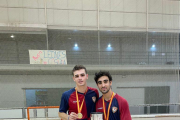 Marimon i Bosch, amb les medalles de campions estatals.