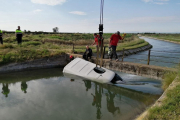 Imatge de la furgoneta a l’interior del canal.