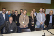 Alcaldes de Lleida en la asamblea de la entidad en Toledo. 