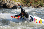 Dani Marzo, durant una de les proves d’aquest any al Parc del Segre de la Seu.