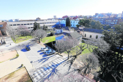 Vista aérea del hospital Santa Maria de Lleida. 