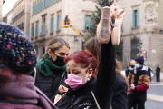 Las escuelas de danza protestaron ayer en Barcelona por su cierre.