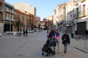 La plaza Manuel Bertrand, peatonal. 