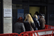 El punt de vacunació de Lleida situat a l'avinguda Garrigues.