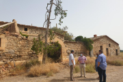 La visita que es va fer ahir a la casa de Vallmanya a Alcarràs.