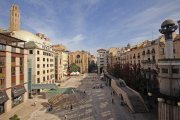 Vista general de la plaza Sant Joan. 