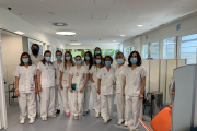 L’equip de professionals que integren el servei de l’hospital de dia oncohematològic.