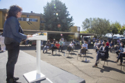 Teresa Jordà, en la inauguració del curs ahir a Tàrrega.