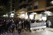 La manifestació, que va sortir de Ricard Viñes, va congregar un miler de persones.