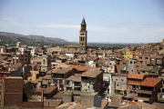 Vista panoràmica del centre històric de Fraga.