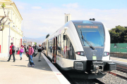 Imatge d'arxiu d'un tren de la línia de la Pobla a Balaguer.