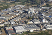 Vista aèria del polígon El Segre de la ciutat de Lleida.