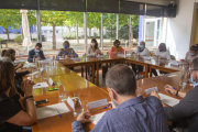 Reunió d’Alba Vergés i entitats vinculades a la gent gran.