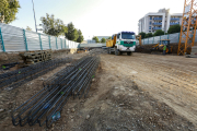 Una nova construcció en marxa a Prat de la Riba, a Pardinyes.