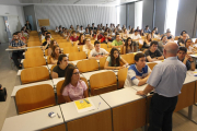 Imatge d’arxiu dels exàmens de la selectivitat l’any passat a Lleida.