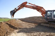 Las obras del Algerri-Balaguer, que comenzaron a principios de marzo, entre Castelló y Balaguer.