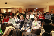 Un instante de la sesión inaugural de la jornada, celebrada ayer en la facultad de Medicina de la UdL. 