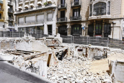 La Paeria derribó los sótanos de la plaza Sant Francesc en 2009, tras el traslado del transformador.