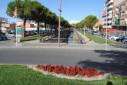 Una zona enjardinada de Mollerussa.