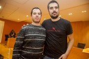 Vílchez y Orobitg, en el pleno de Tàrrega que se celebró ayer.