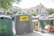 Contenidors de recollida selectiva a Balaguer.