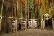 El Col·legi d’Arquitectes de Catalunya en Lleida ha transformado el patio gótico del IEI para la exposición ‘Arquitectures en el paisatge’.