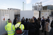 Los participantes en el Fòrum visitaron las instalaciones de Torre Santamaria en Balaguer.