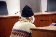 El acusado durante la celebración ayer del juicio en la Audiencia Provincial de Lleida. 