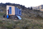 El Govern instal·la una cabana transportable a Tavascan en zona de presència de l'os bru.