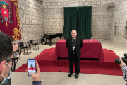 Francesc Conesa, sucesor del polémico Xavier Novell, ofreció ayer una rueda de prensa en Solsona.