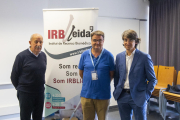 Manel Tahull, miembro de Mamapop, junto a Serafín Morales y Manel Simón.