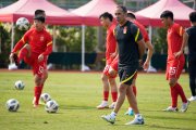Pep Muñoz, durante una reciente sesión con el combinado estatal chino.