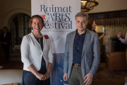 De Carandini (Fundació Raimat Lleida) y Letournau (Napa Valley Festival), ayer en el Castell de Raimat.