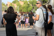 Imagen de la vuelta a las aulas en un colegio de Lleida el pasado lunes.