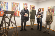 En el centro, Benjamí Tous y la alcaldesa, Alba Pijuan, el pasado miércoles en el Museu Tàrrega Urgell.