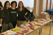 Anna Puigdemasa, Verónica Parisi y Victoria López, docentes del curso de ciclo menstrual en la UdL. 