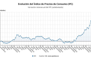 Evolució interanual de l'IPC a Espanya (indicador avançat)