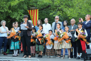 Lectura del pregó per part de Vanesa Ortega davant de les pubilles i l’hereu i les autoritats presents. Prèviament, una cercavila amb el drac Manyac va recórrer el barri.