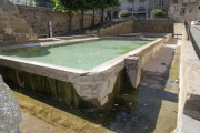 Imagen del conjunto arquitectónico de los lavaderos y Fonts de la Vila de Guissona. 