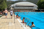 Gran afluencia ayer en las piscinas municipales de La Seu d’Urgell, gratis para mayores y pequeños. 