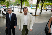 El expresidente del FB Barcelona, Sandro Rosell, a su llegada al juicio por un presunto delito contra Hacienda, en el juzgado de lo penal 3 de Barcelona, el 12 de septiembre de 2022.