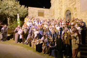 Fotografia de grup dels figurants de l’última representació que es va fer el gener del 2020.