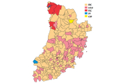 El PP i la CUP, els colors discordants del mapa de Lleida