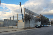 Aspecte recent de les obres d’ampliació de les instal·lacions del Padel Indoor Lleida.